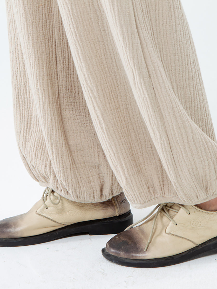 Plus Size Cotton Linen Pocket Pants